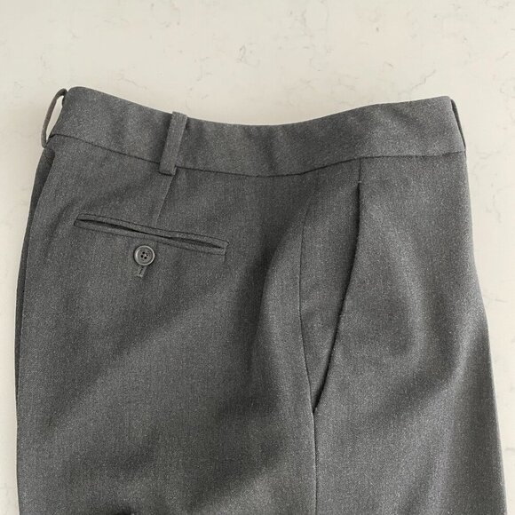 Brooks Brothers Caroline Fit Poly Viscose Blend Trousers Charcoal Grey Sz 6 - Picture 2 of 12